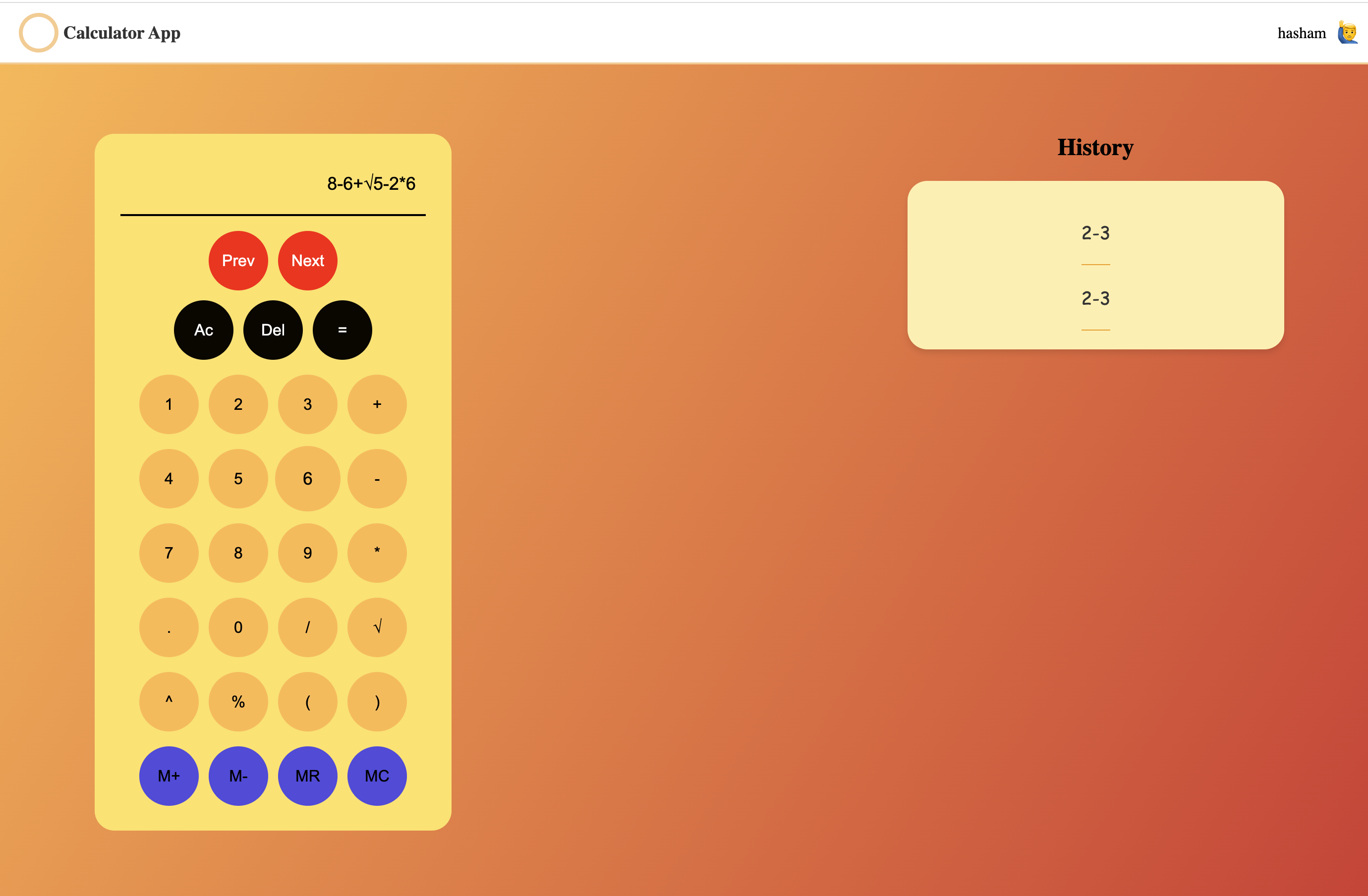 Fullstack Calculator